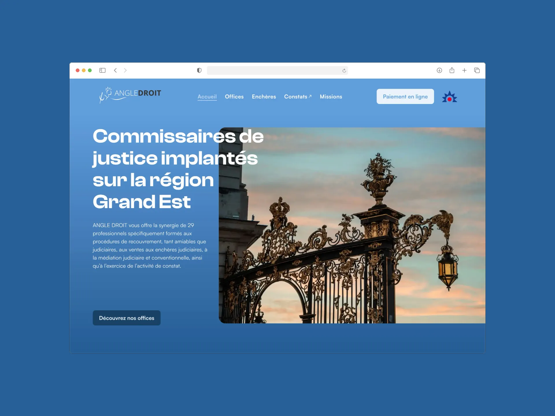 Capture du projet Angle Droit