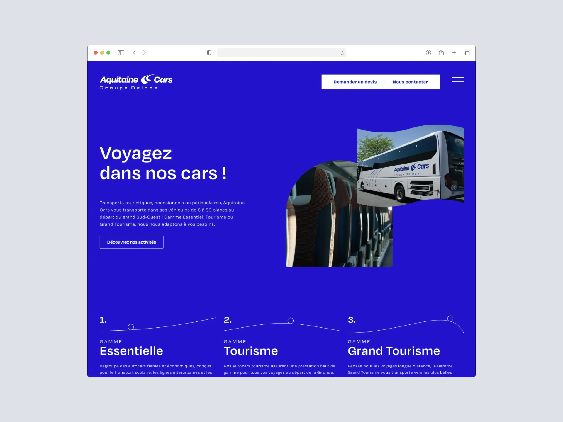 Capture du projet Aquitaine Cars